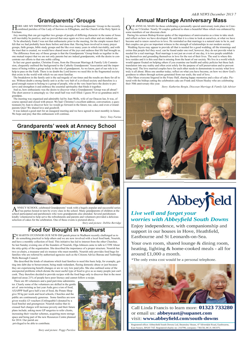 Dec 2013 edition of the A & B News