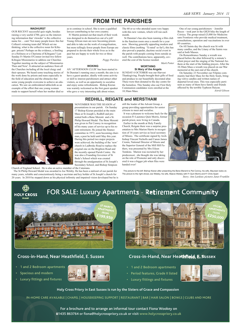 Jan 2014 edition of the A & B News