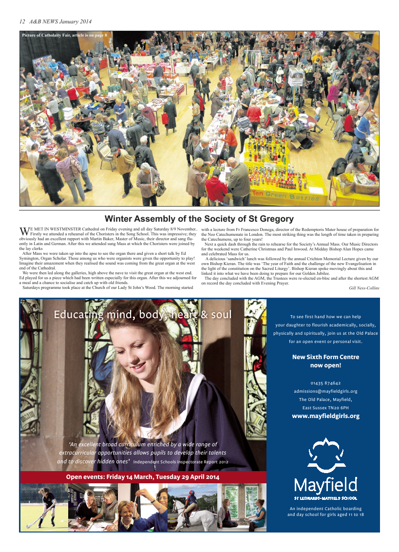 Jan 2014 edition of the A & B News