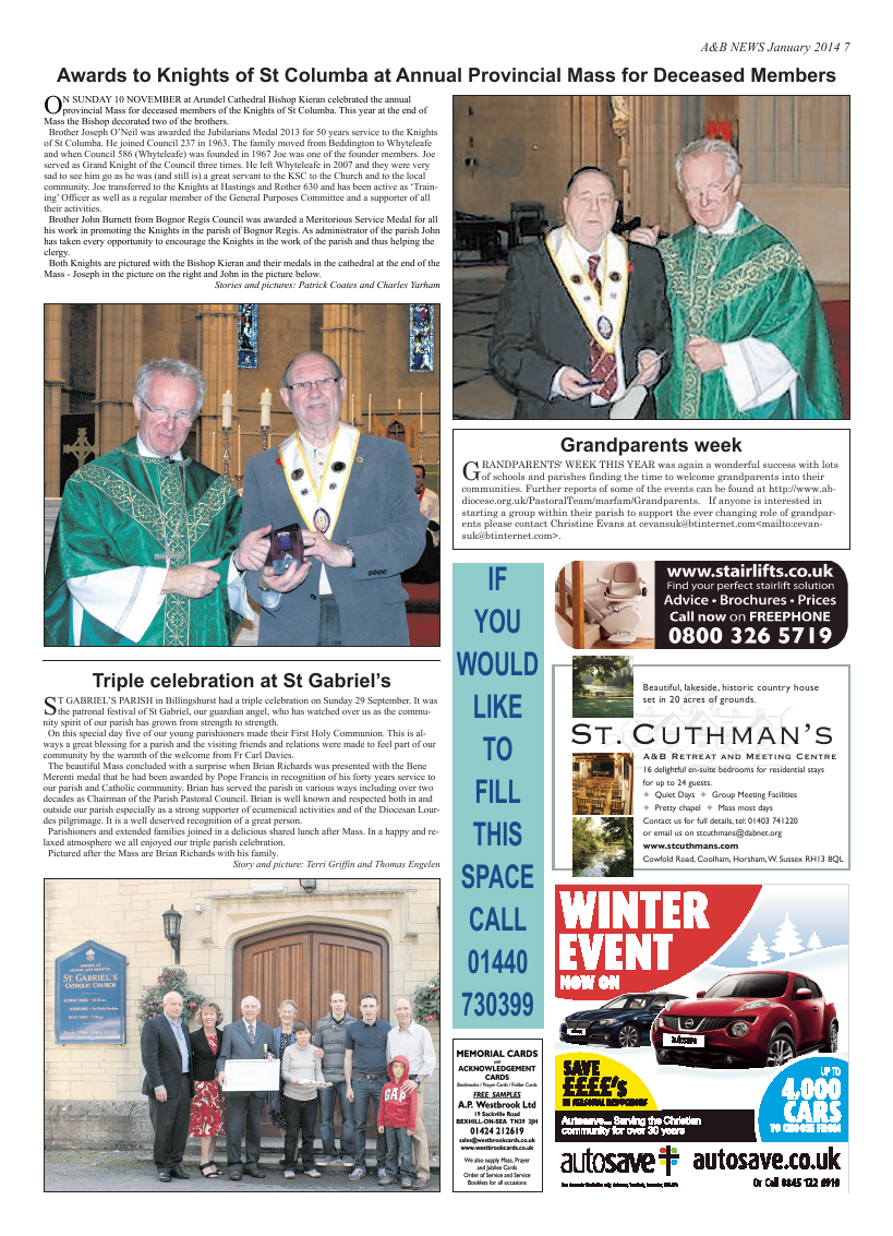 Jan 2014 edition of the A & B News