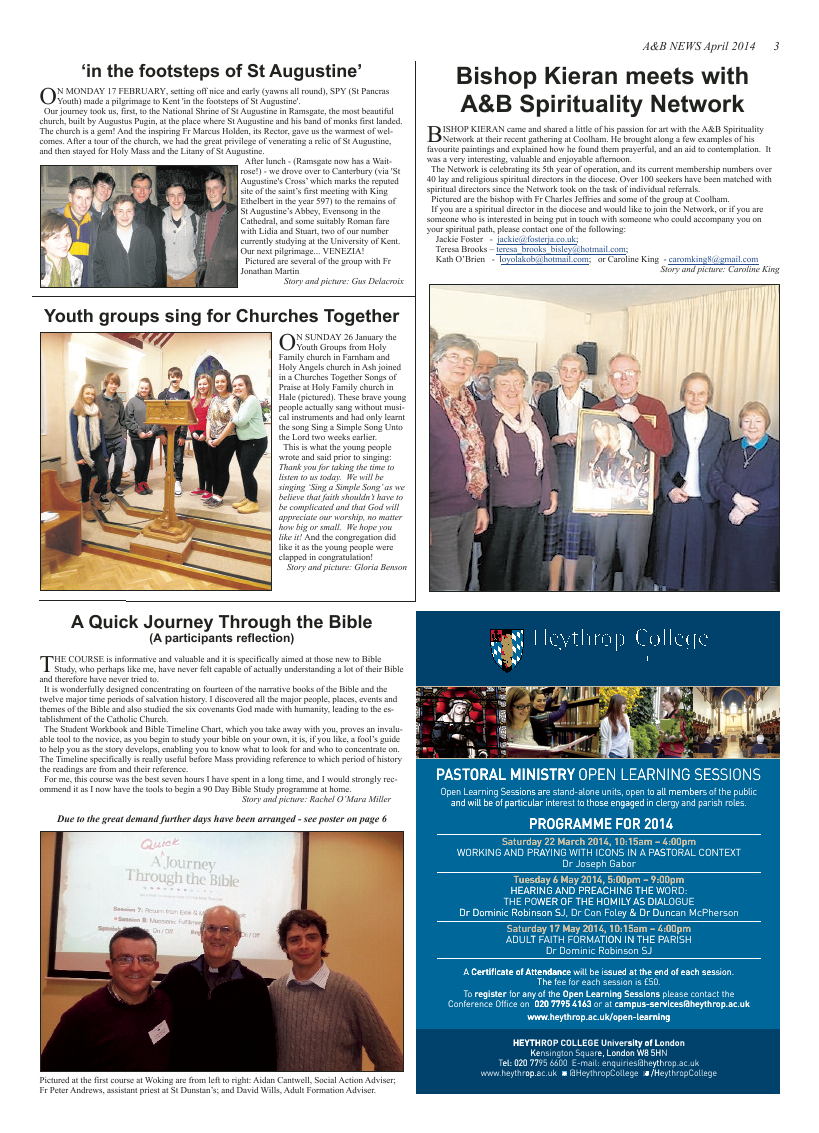 Apr 2014 edition of the A & B News