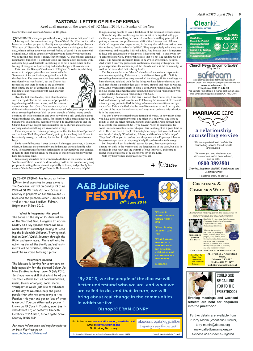 Apr 2014 edition of the A & B News