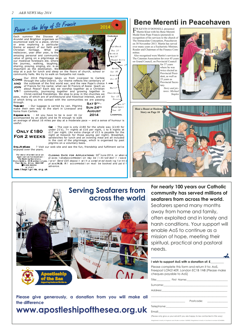 May 2014 edition of the A & B News