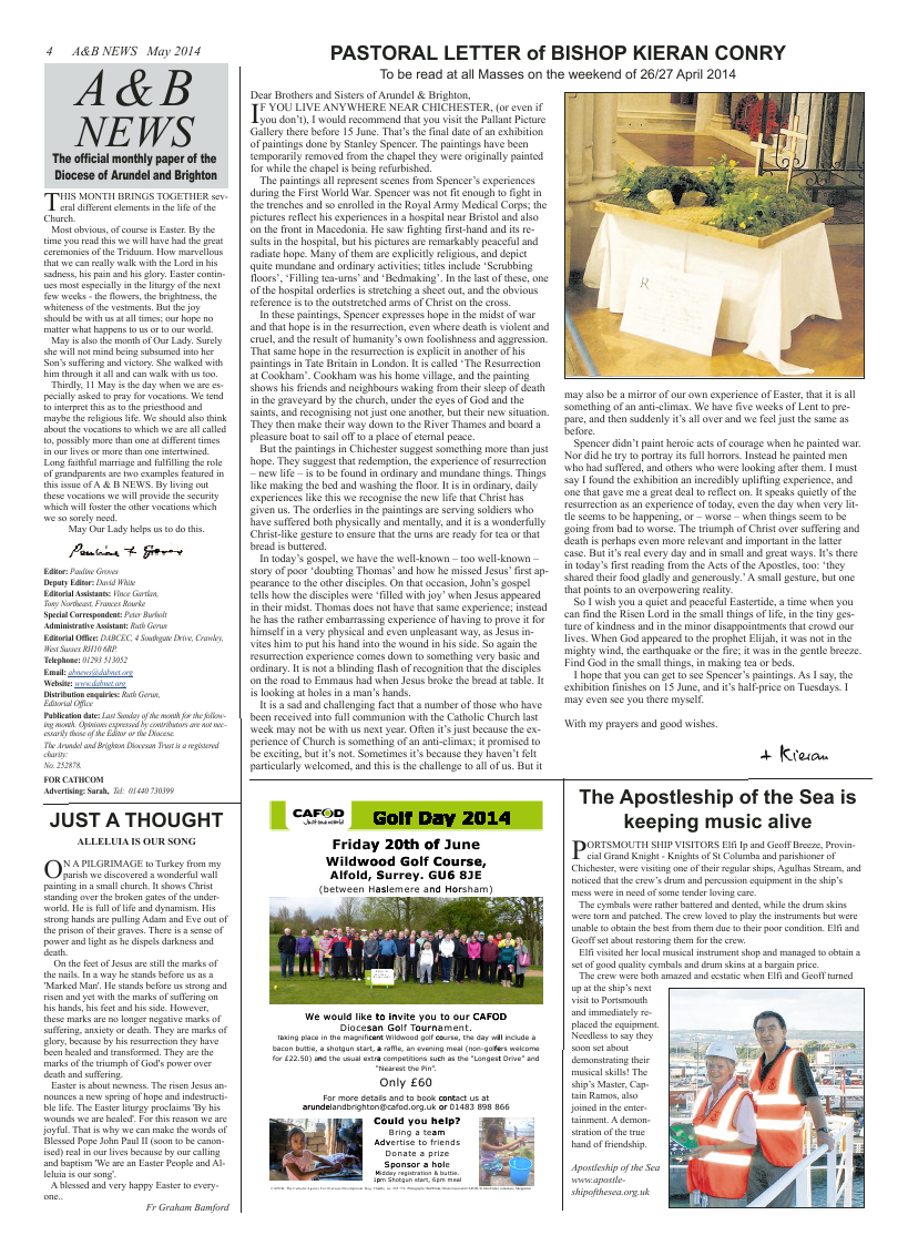 May 2014 edition of the A & B News