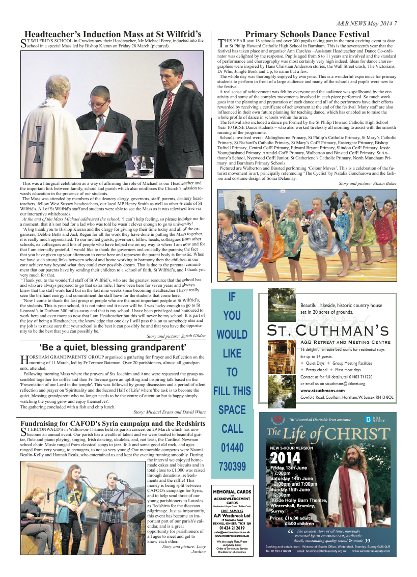 May 2014 edition of the A & B News