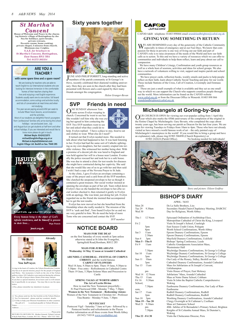 May 2014 edition of the A & B News