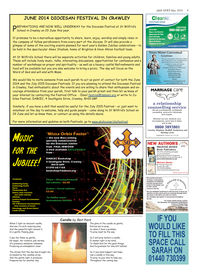 May 2014 edition of the A & B News