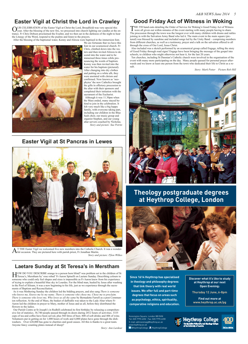 Jun 2014 edition of the A & B News