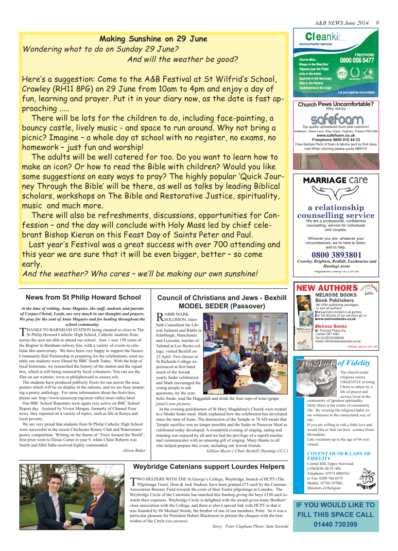 Jun 2014 edition of the A & B News