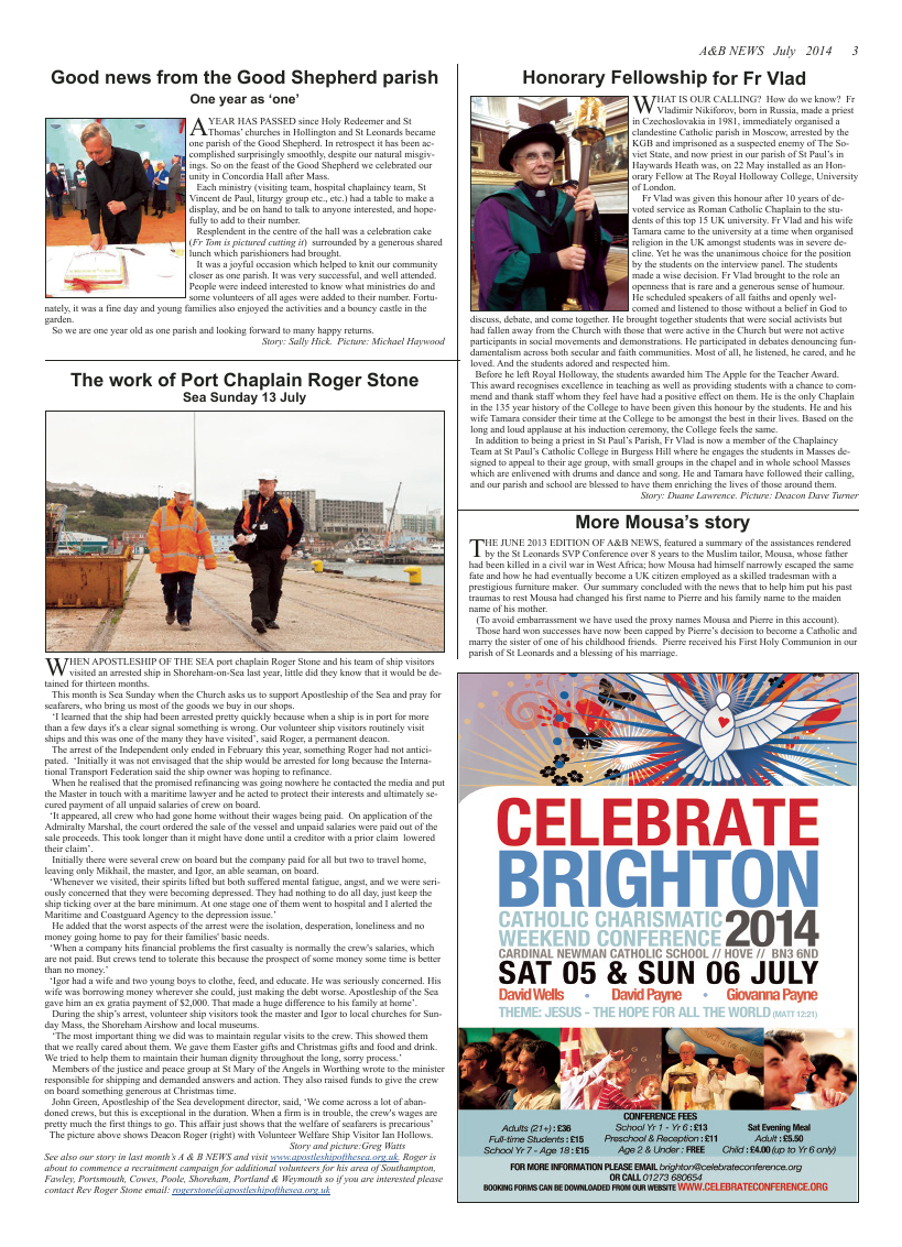 Jul 2014 edition of the A & B News