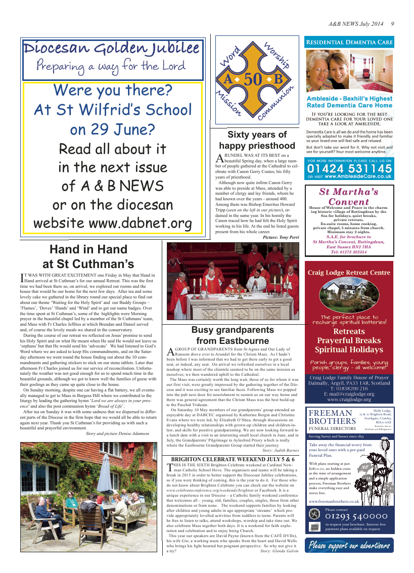 Jul 2014 edition of the A & B News