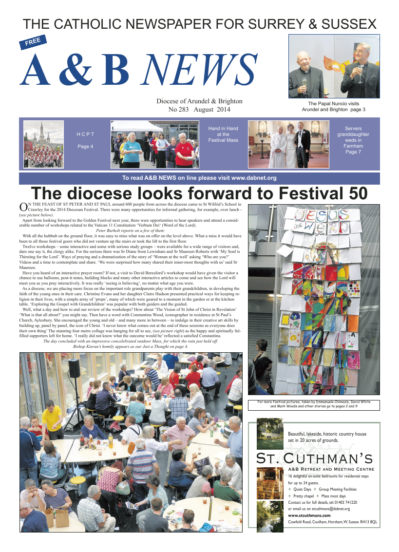 Aug 2014 edition of the A & B News