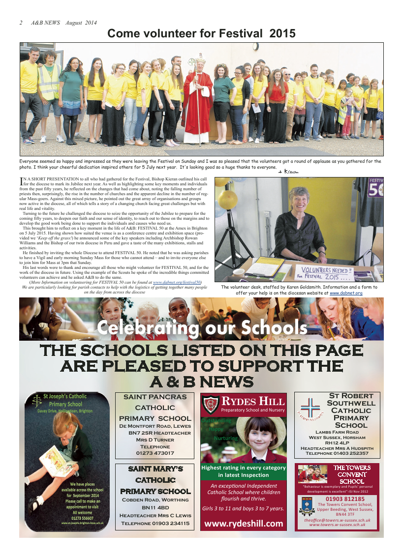 Aug 2014 edition of the A & B News