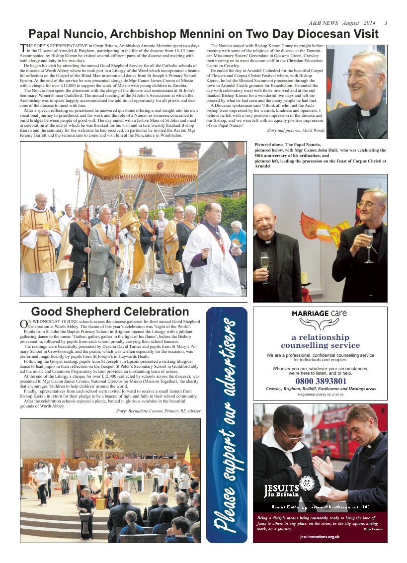 Aug 2014 edition of the A & B News