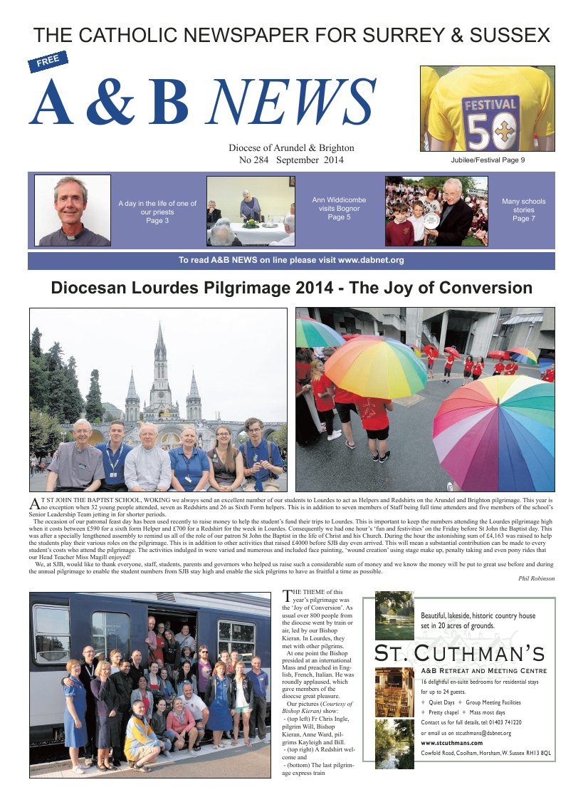 Sept 2014 edition of the A & B News