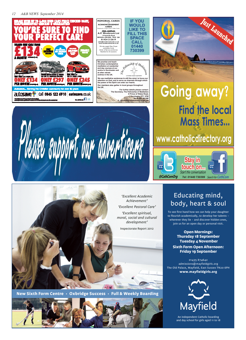 Sept 2014 edition of the A & B News