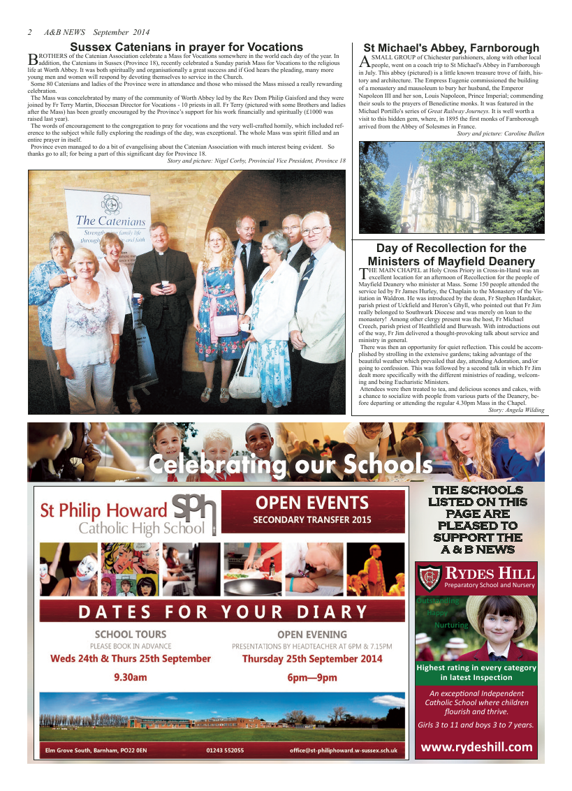 Sept 2014 edition of the A & B News