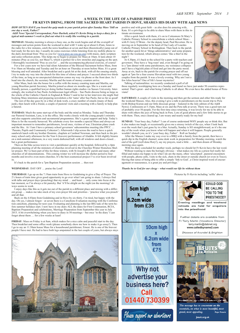 Sept 2014 edition of the A & B News