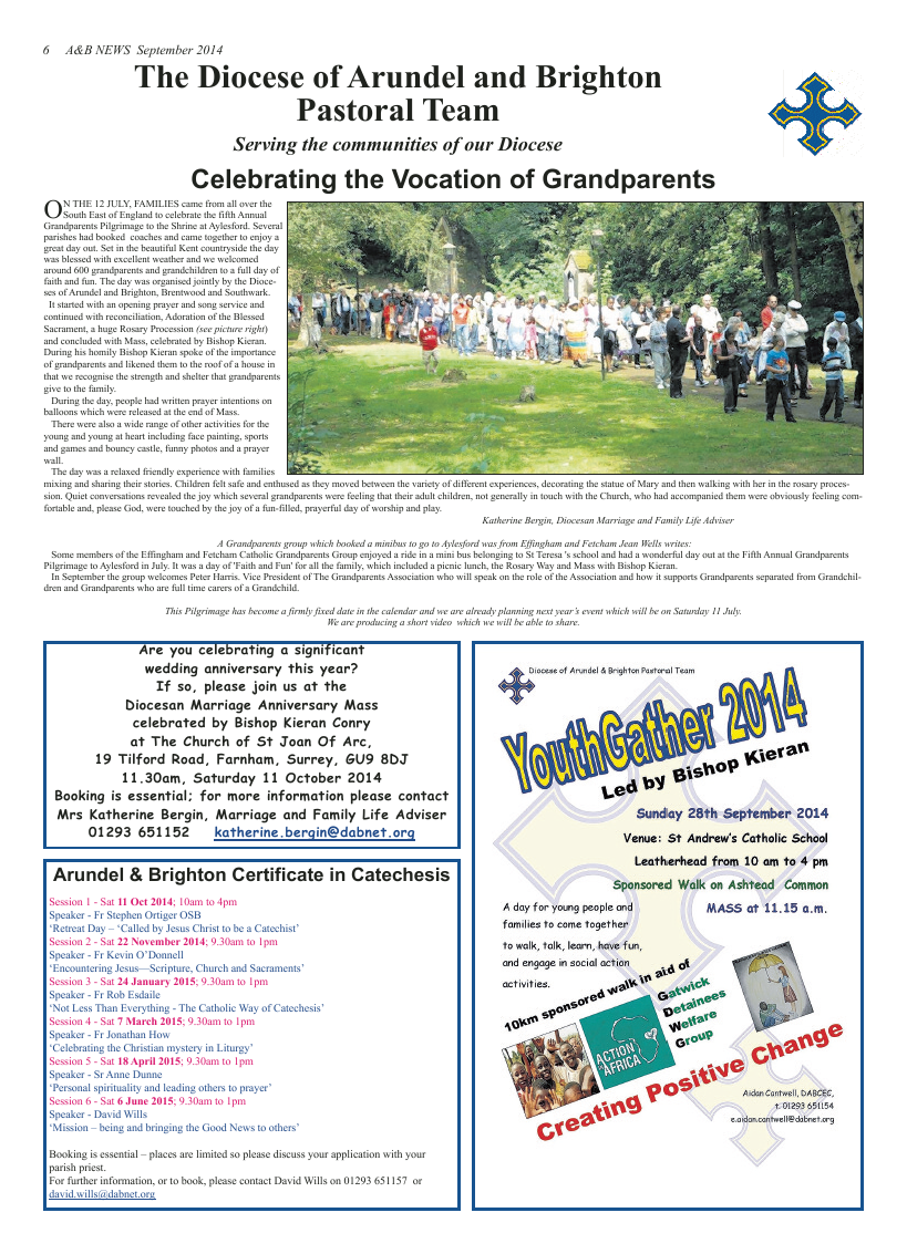 Sept 2014 edition of the A & B News