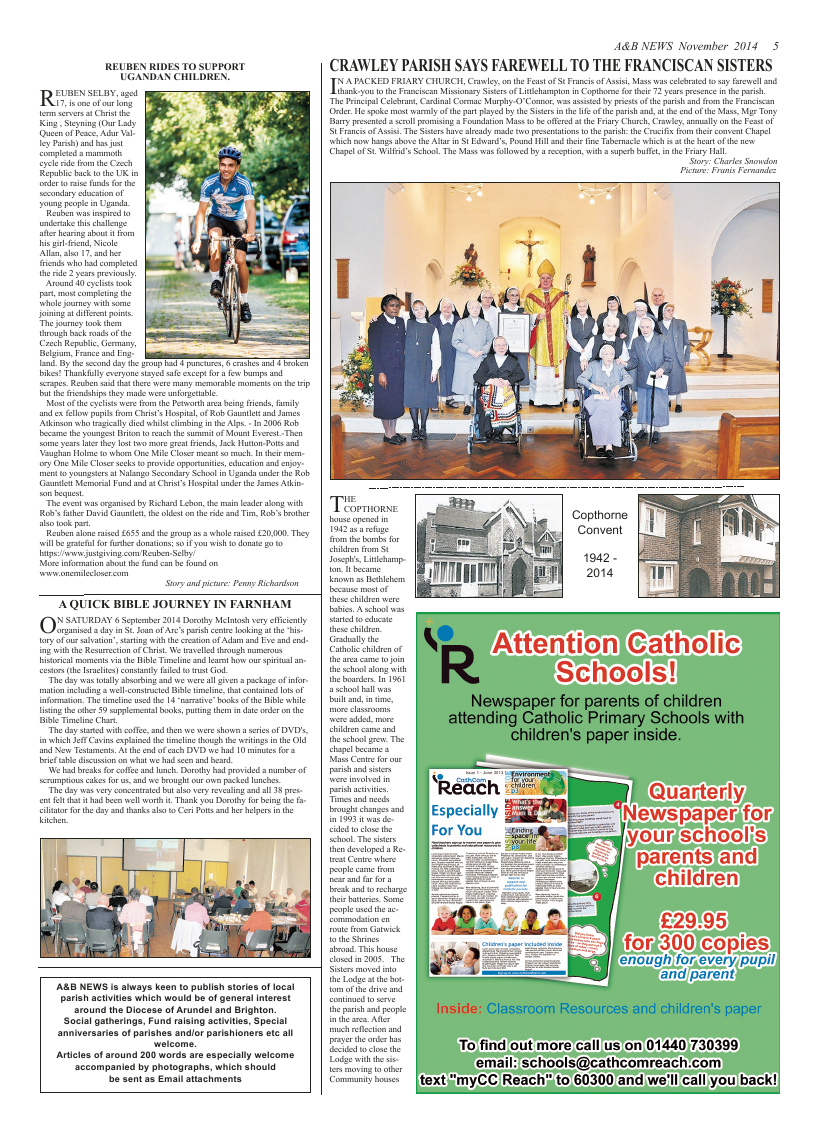 Nov 2014 edition of the A & B News