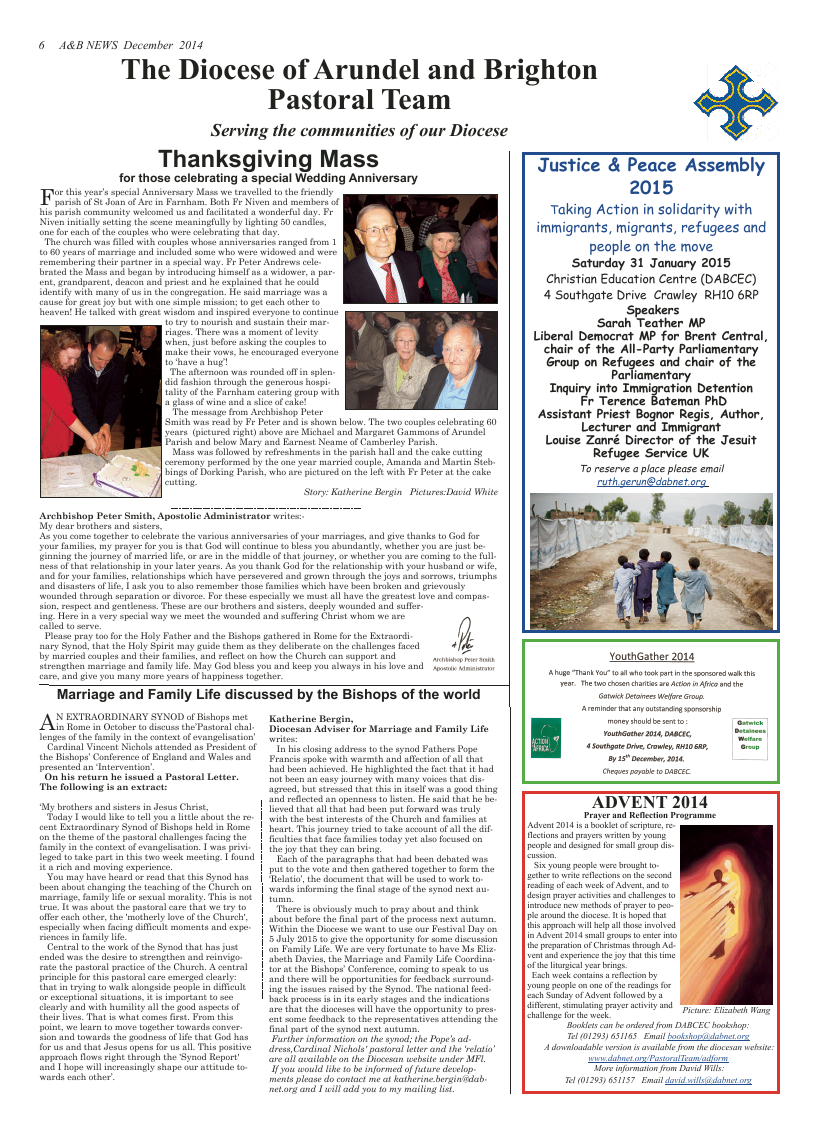 Dec 2014 edition of the A & B News