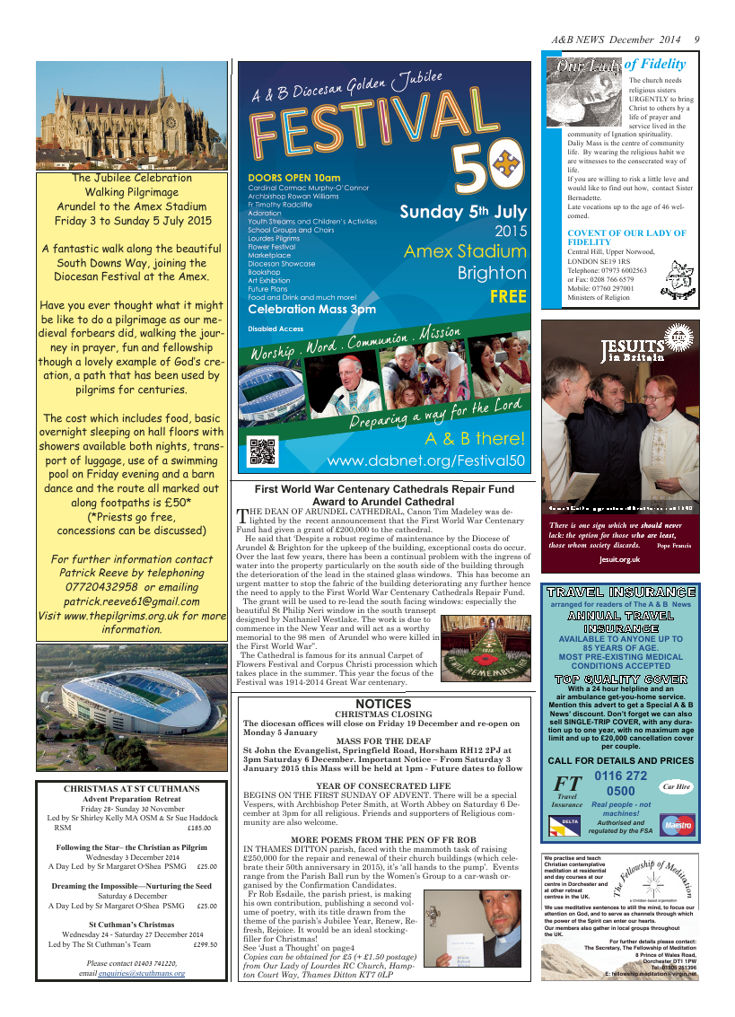 Dec 2014 edition of the A & B News