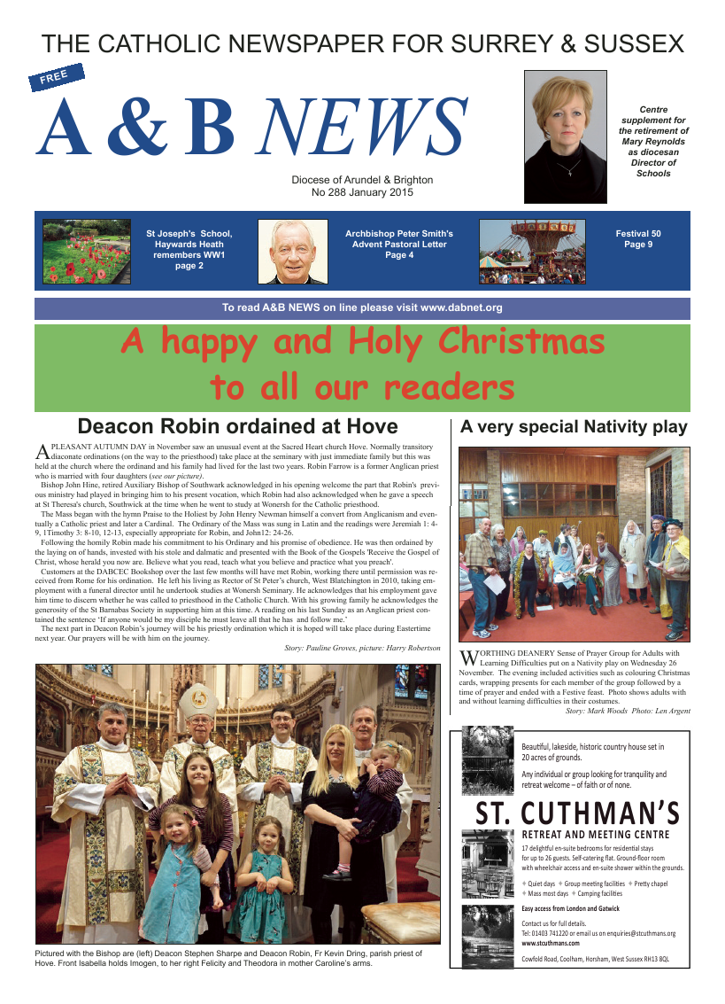 Jan 2015 edition of the A & B News