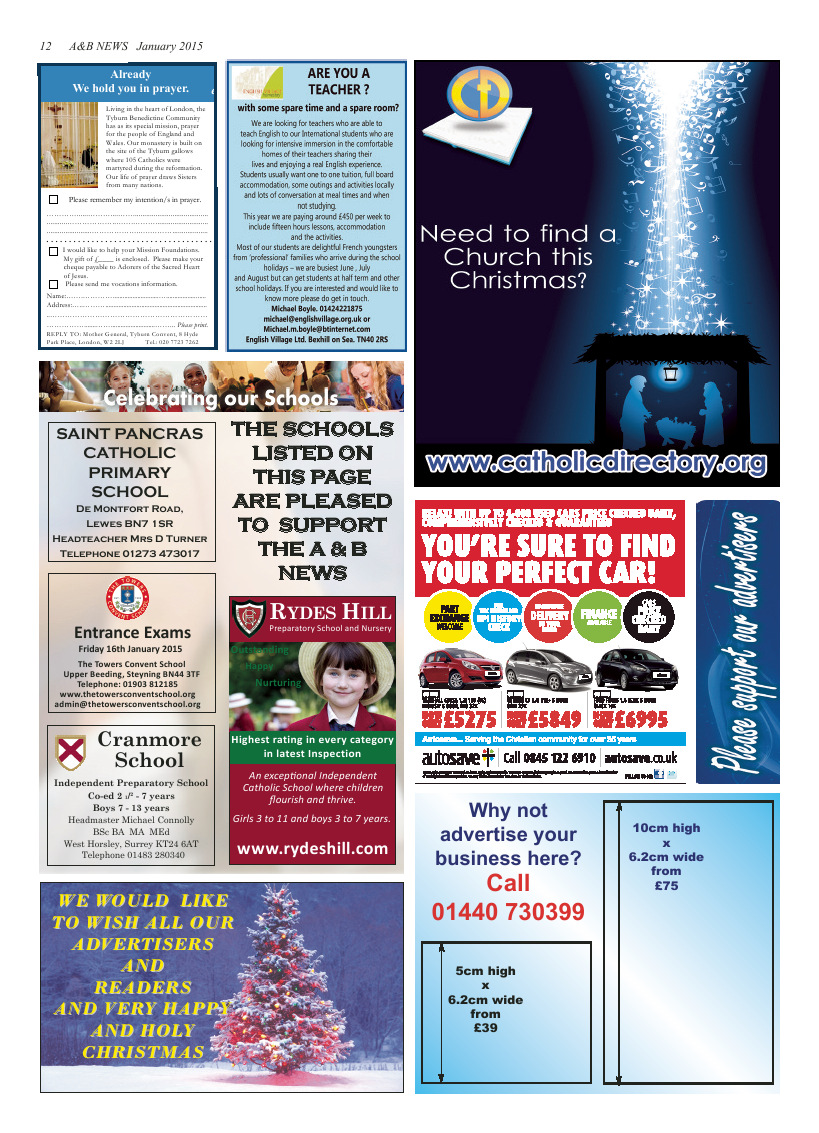 Jan 2015 edition of the A & B News