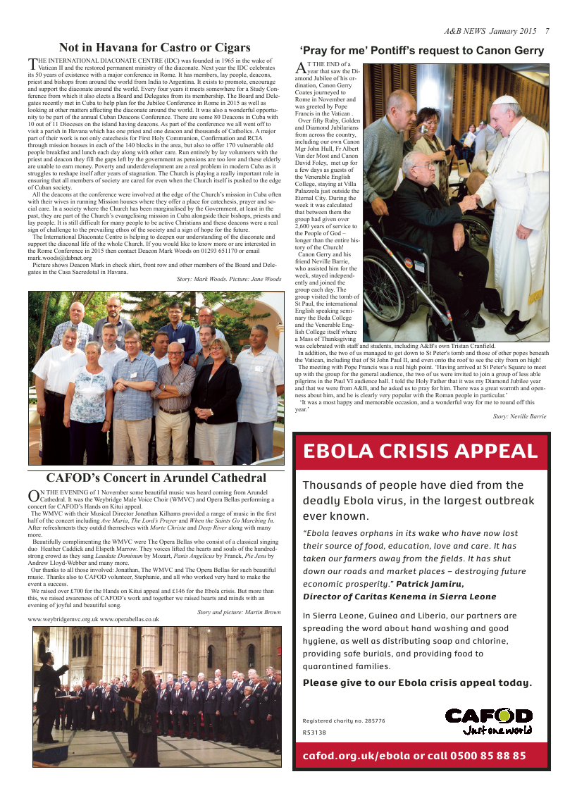 Jan 2015 edition of the A & B News