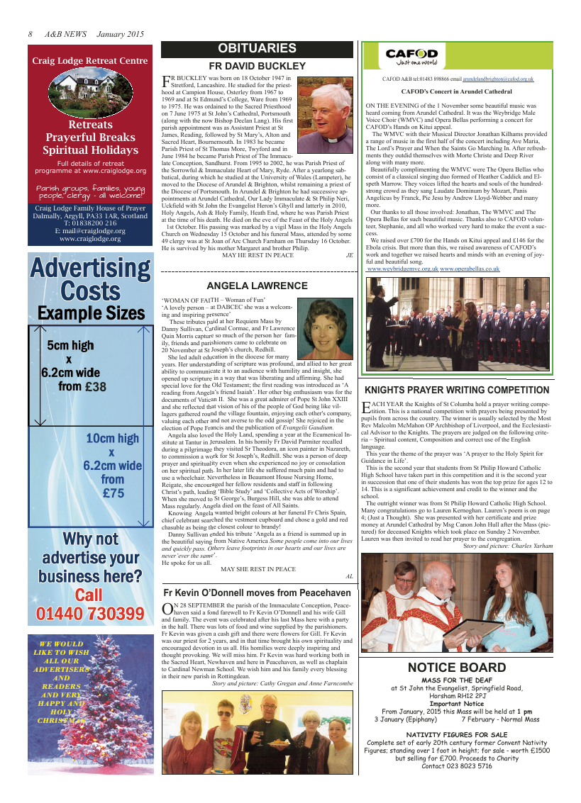 Jan 2015 edition of the A & B News