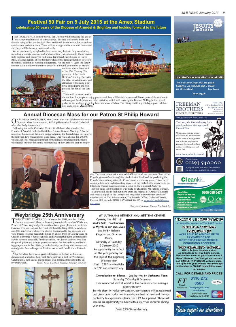 Jan 2015 edition of the A & B News