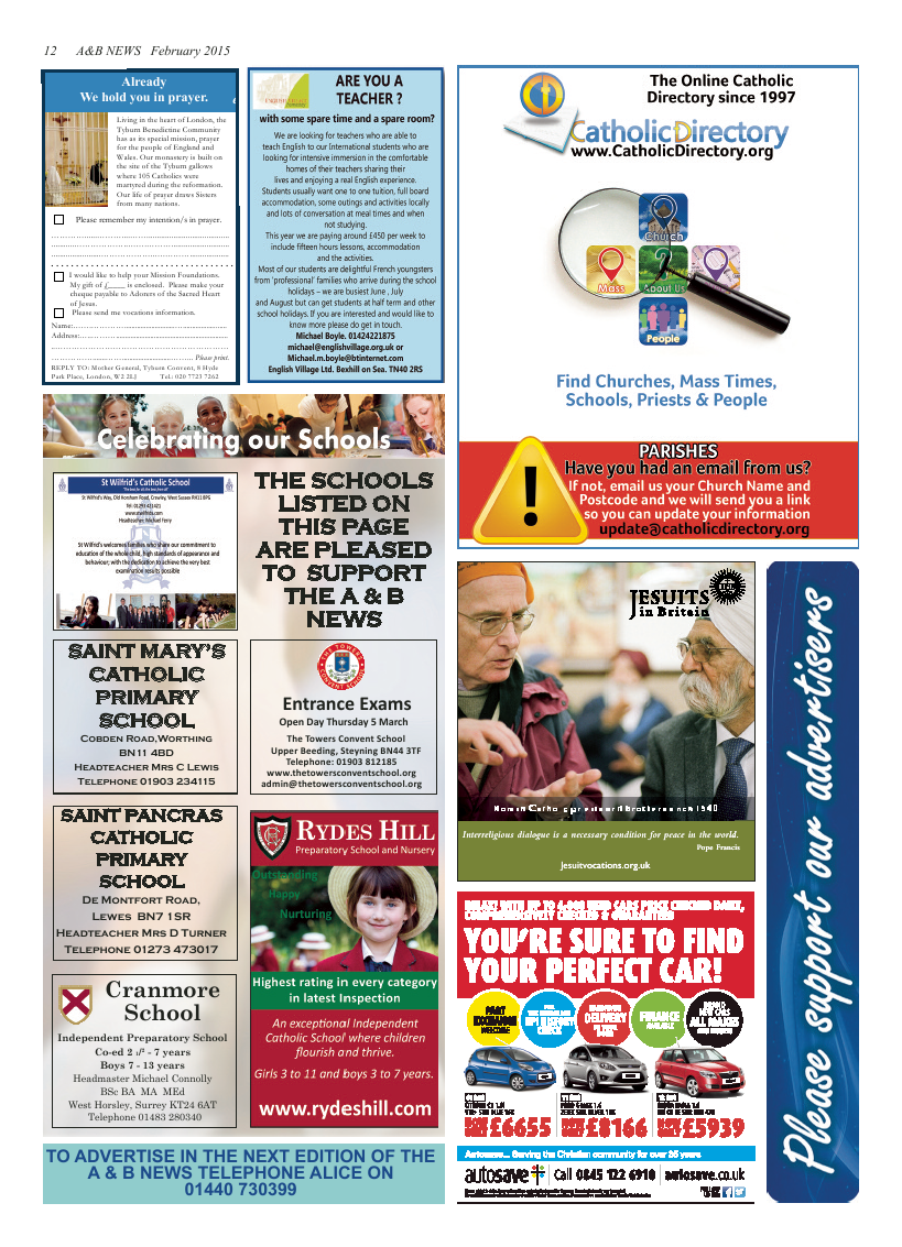 Feb 2015 edition of the A & B News