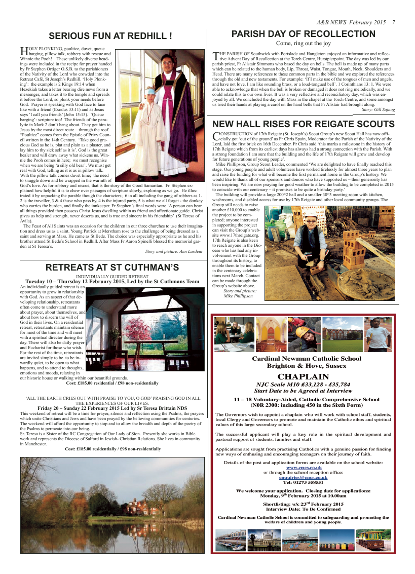 Feb 2015 edition of the A & B News