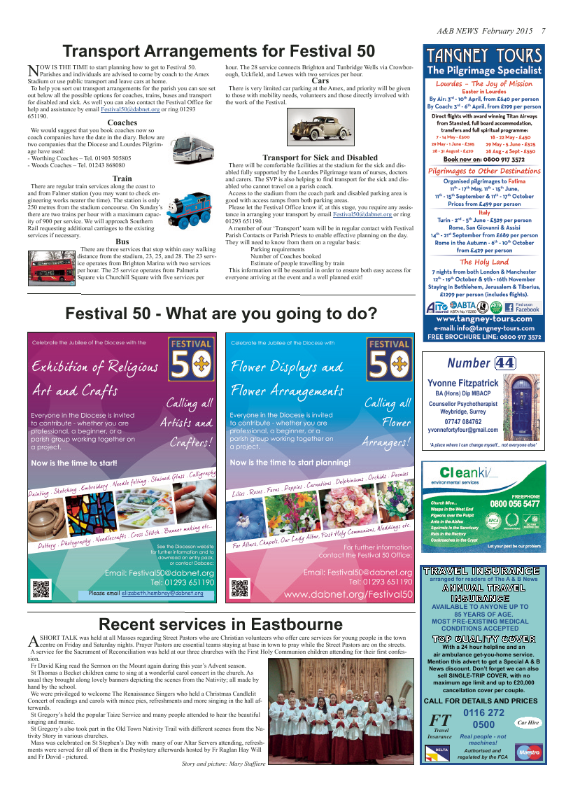 Feb 2015 edition of the A & B News