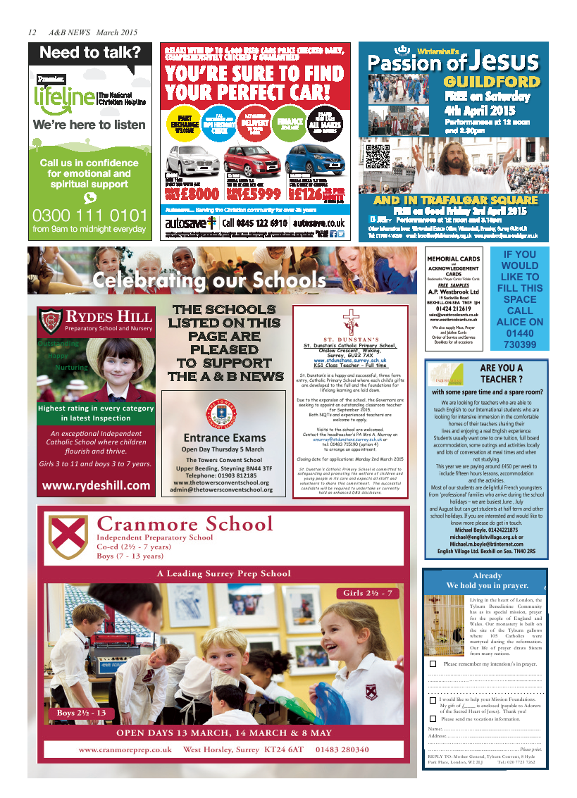 Mar 2015 edition of the A & B News