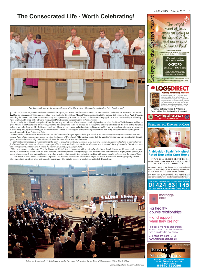 Mar 2015 edition of the A & B News