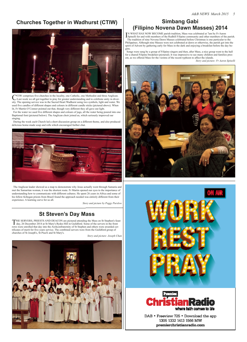 Mar 2015 edition of the A & B News