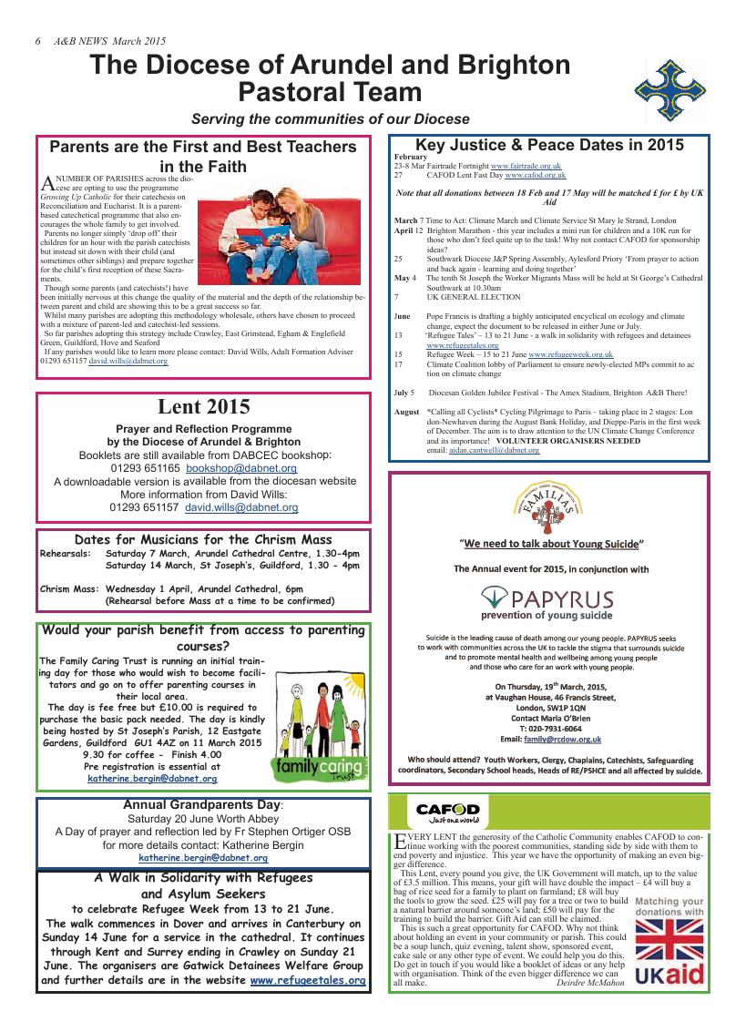 Mar 2015 edition of the A & B News