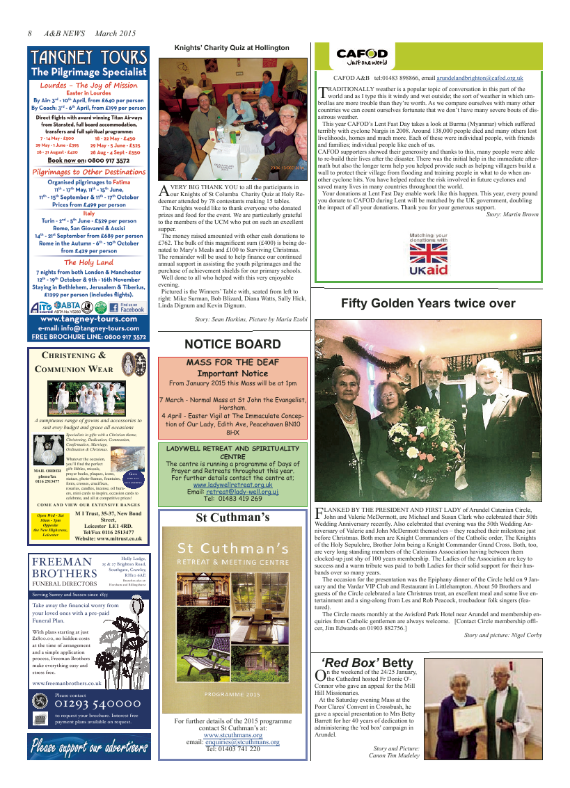 Mar 2015 edition of the A & B News