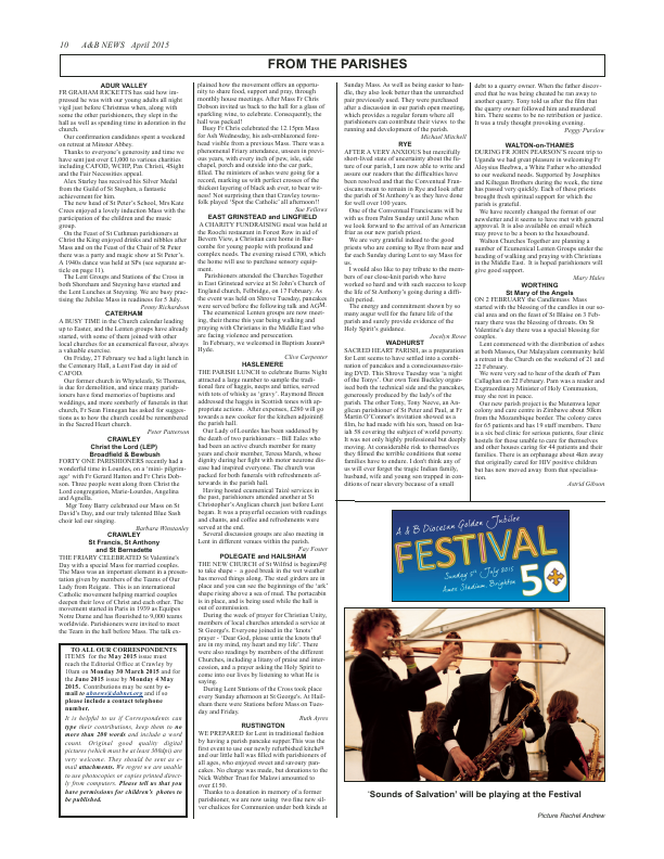Apr 2015 edition of the A & B News Apr 2015 edition of the A & B News