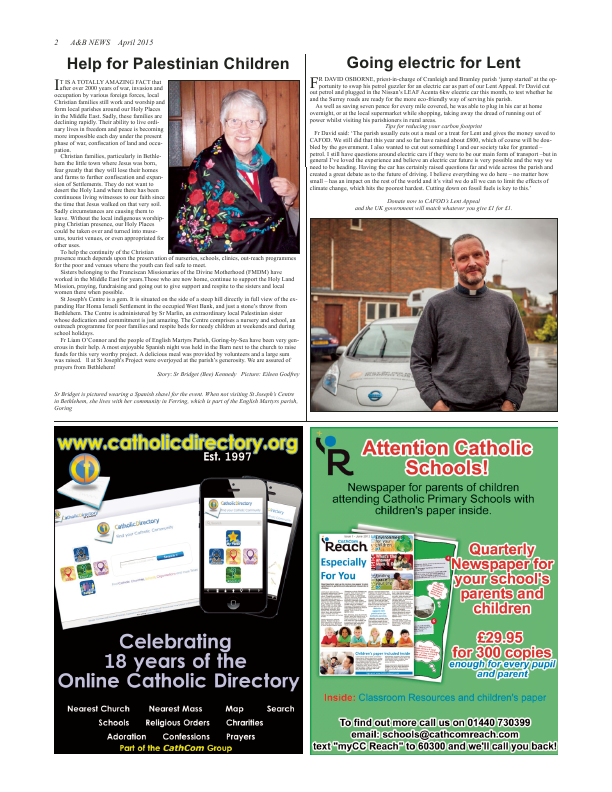 Apr 2015 edition of the A & B News