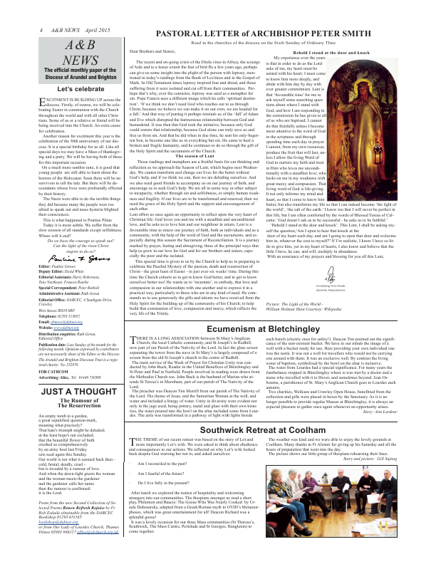 Apr 2015 edition of the A & B News Apr 2015 edition of the A & B News
