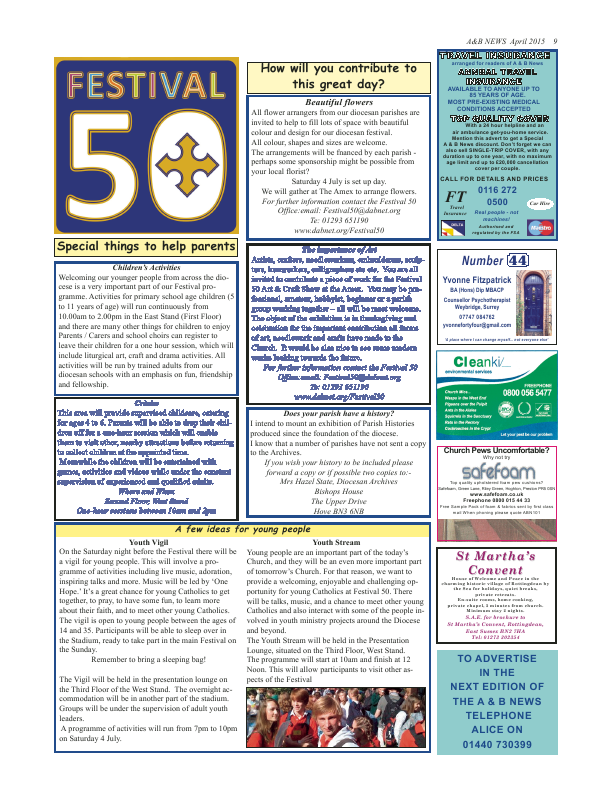 Apr 2015 edition of the A & B News