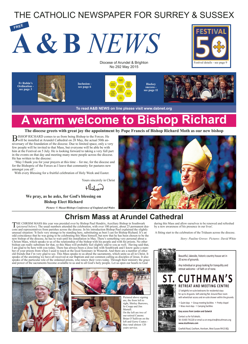 May 2015 edition of the A & B News