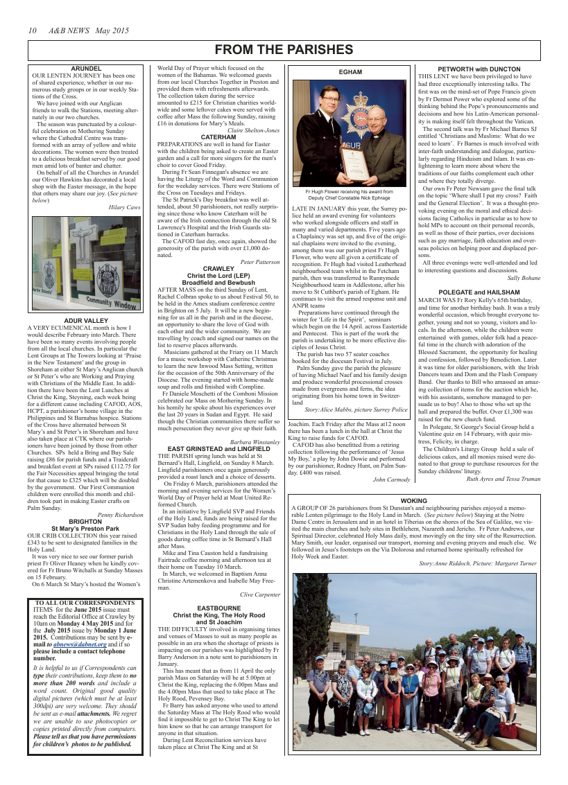 May 2015 edition of the A & B News