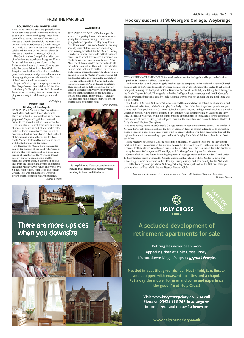 May 2015 edition of the A & B News