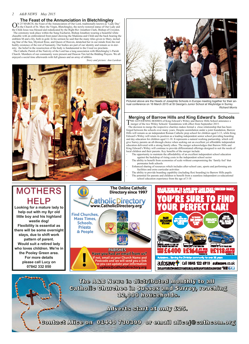 May 2015 edition of the A & B News