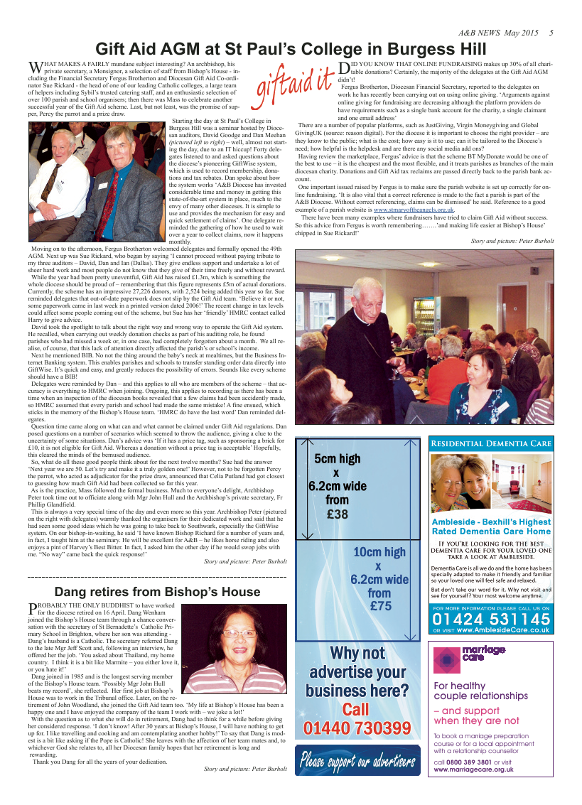 May 2015 edition of the A & B News