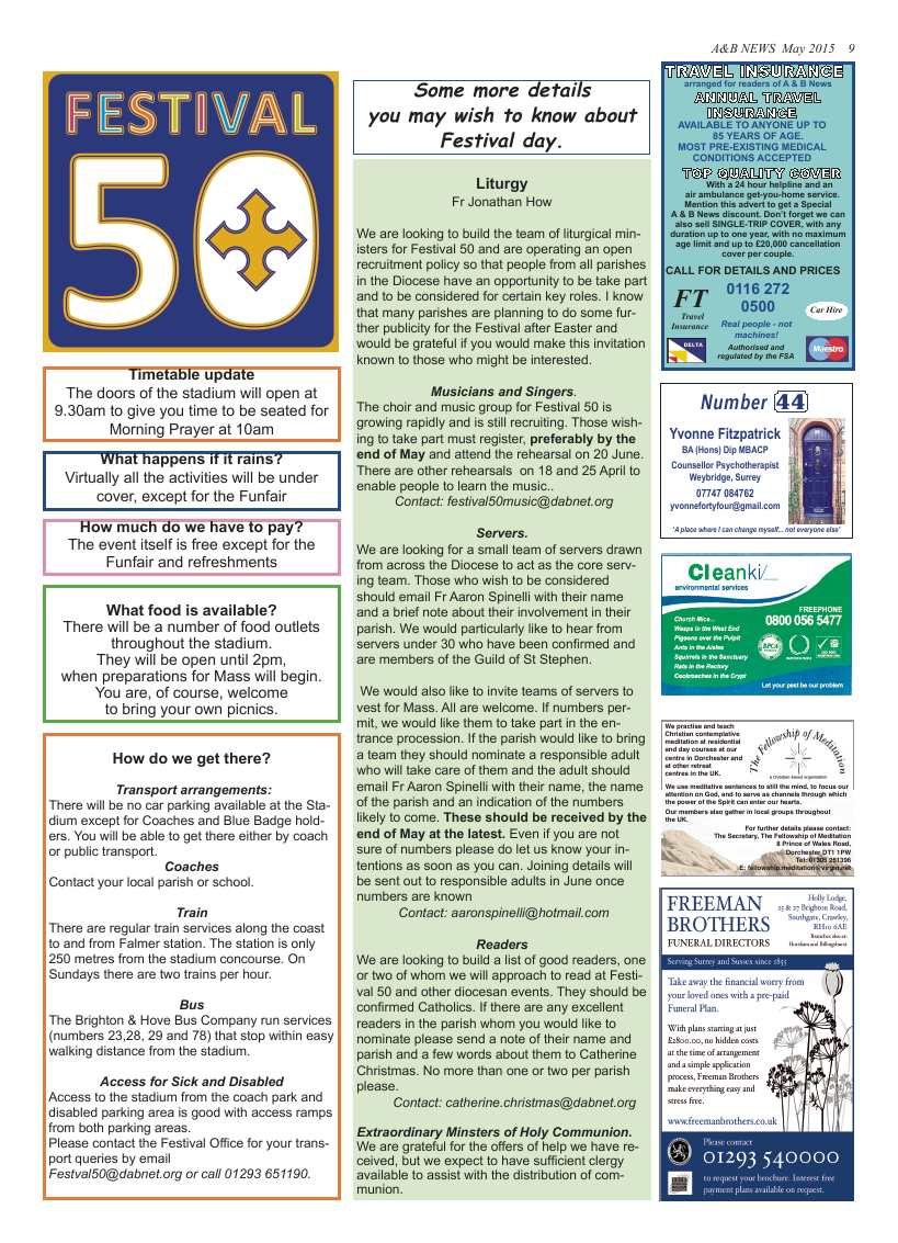May 2015 edition of the A & B News