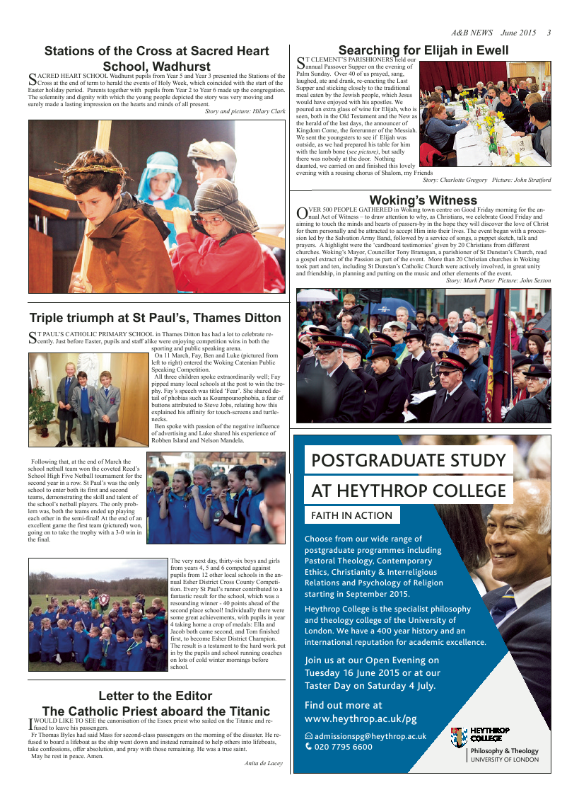 Jun 2015 edition of the A & B News